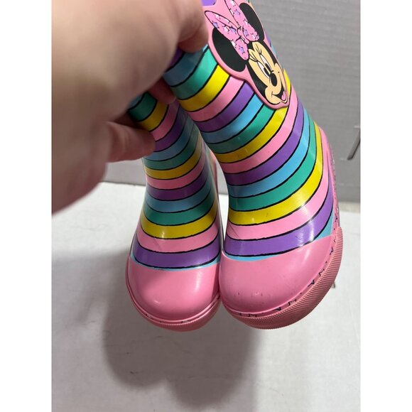 Western Chef Disney Minnie Mouse rain boots girls kids boots size 7/8 - Picture 6 of 10